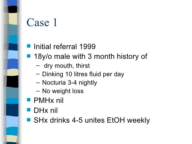 case study diabetes insipidus